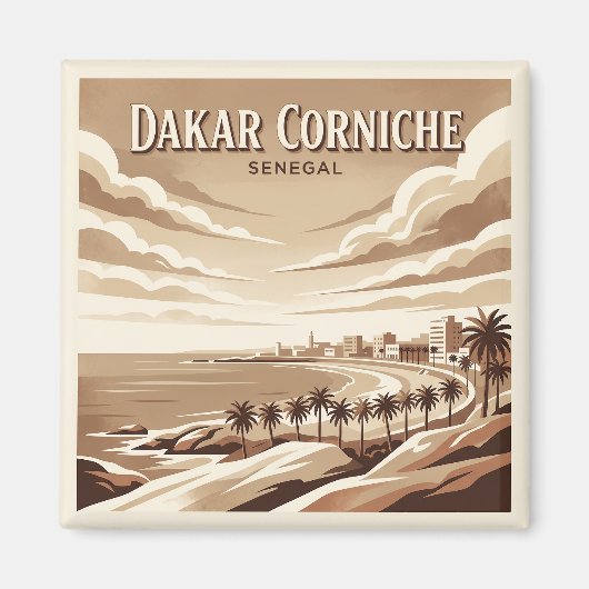 Aimant Dakar Corniche Sénégal (Devant)