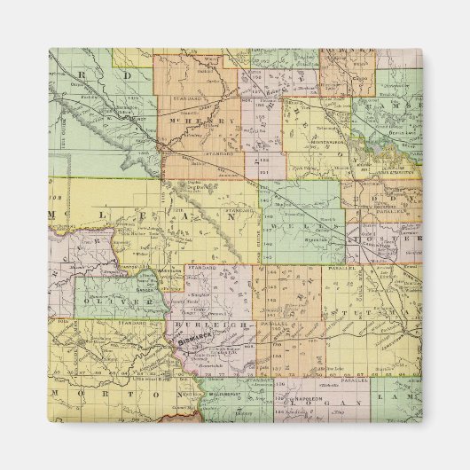 Aimant Dakota du Nord (Devant)