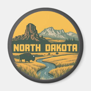 Aimant Dakota du Nord États-Unis d'Amérique