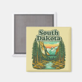 Aimant Dakota du Sud (Recto/Verso)