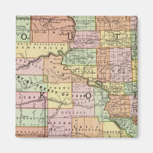 Aimant Dakota du Sud (Devant)