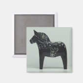 Aimant DALA HORSE (noir) (Recto/Verso)