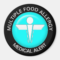 Aimant d'alerte d'allergie alimentaire