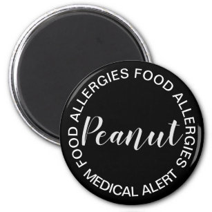 Aimant d'alerte Médicale d'allergie alimentaire -