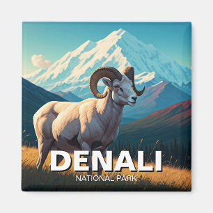 Aimant Dall Sheep in Denali National Park Alaska