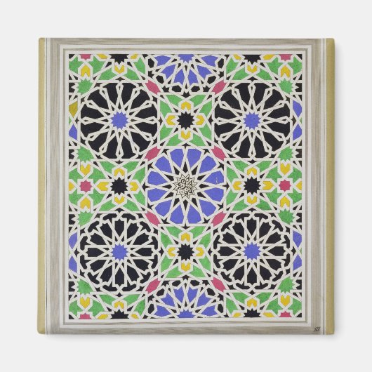 Aimant Dallage en mosaïque dans le dressing du Sultan (Devant)