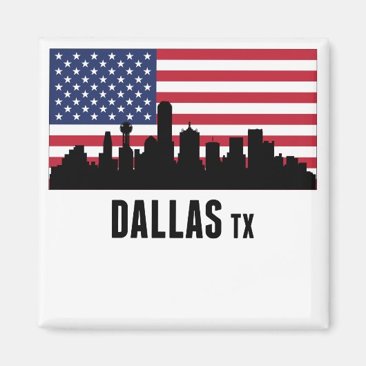Aimant Dallas américain TX (Devant)
