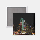 Aimant Dallas Skyline la nuit (Recto/Verso)