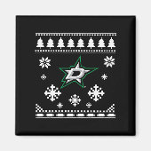 Aimant Dallas Stars Ugly Christmas Sweater Holidaze (Devant)