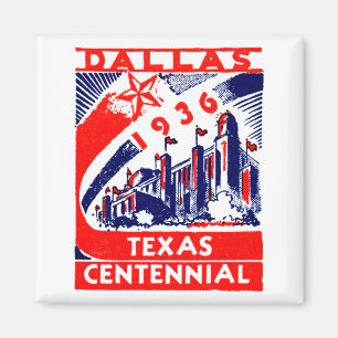 Aimant Dallas Texas Centennial 1936
