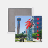 Aimant Dallas Texas Downtown (Recto/Verso)