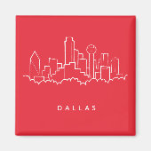 Aimant Dallas Texas Skyline (Devant)