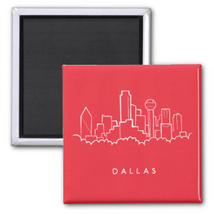 Aimant Dallas Texas Skyline