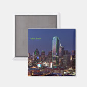 Aimant Dallas, Texas, vue aérienne, (Recto/Verso)