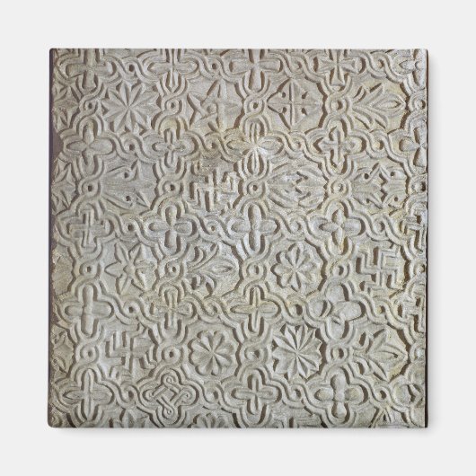 Aimant dalle byzantine avec décoration cruciforme, 12ème- (Devant)