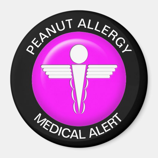 Aimant d'allergie aux arachides (Devant)
