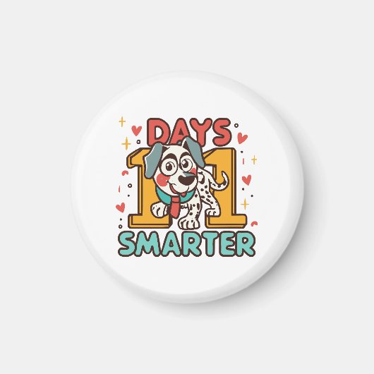 Aimant Dalmatien 101 Jours Plus Intelligent (Devant)