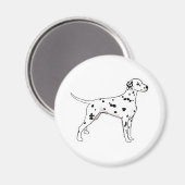 Aimant Dalmatien à pointes noires (Recto/Verso)