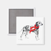 Aimant Dalmatien au foulard rouge (Recto/Verso)