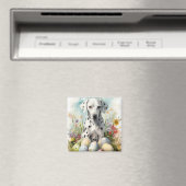 Aimant Dalmatien avec œufs de Pâques (In Situ (Lave-vaisselle))