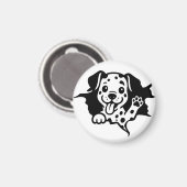 Aimant Dalmatien, Chiot, Dessin Animé (Recto/Verso)