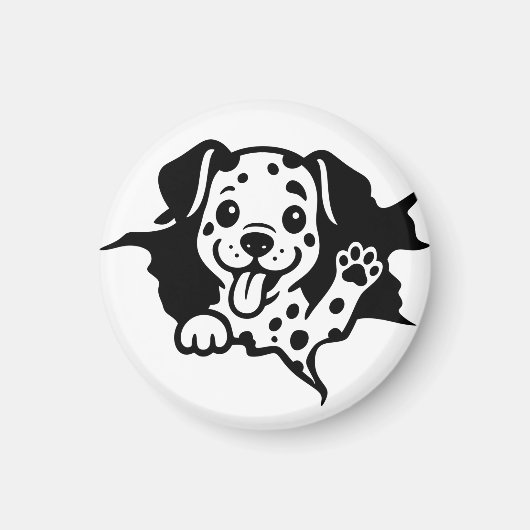 Aimant Dalmatien, Chiot, Dessin Animé (Devant)