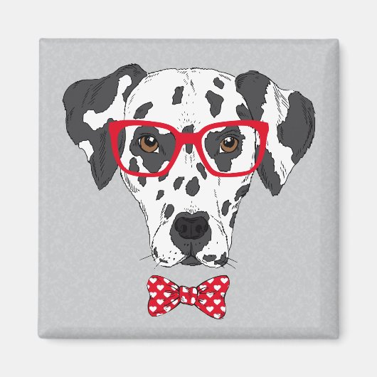 Aimant Dalmatien fashionable (Devant)