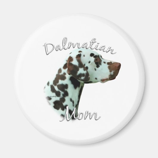 Aimant Dalmatien (foie) Maman 2 (Devant)