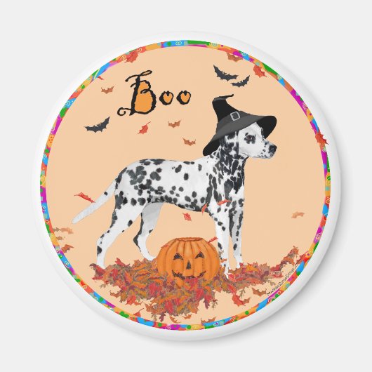 Aimant Dalmatien Halloween (Devant)