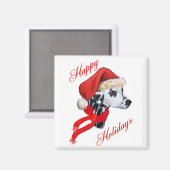 Aimant Dalmatien Joyeuses Fêtes (Recto/Verso)