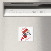 Aimant Dalmatien Joyeuses Fêtes (In Situ (Lave-vaisselle))