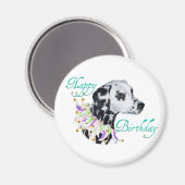 Aimant Dalmatien Joyeux Anniversaire (Recto/Verso)