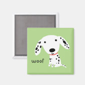 Aimant Dalmatien Ouah (Recto/Verso)