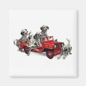 Aimant Dalmations Pompiers (Devant)