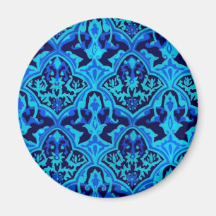 Aimant Damas bleu