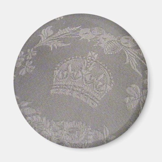 Aimant Damas irlandais antique avec Couronne royale (Devant)