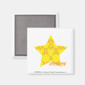 Aimant Damas Jaune-Orange 3 (Recto/Verso)