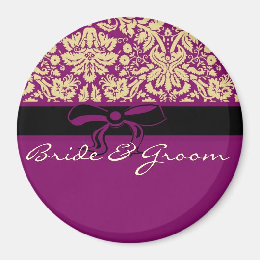 Aimant Damas violet (Devant)