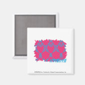 Aimant Damask Aqua-Magenta 3 (Recto/Verso)