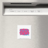 Aimant Damask Aqua-Magenta 3 (In Situ (Lave-vaisselle))