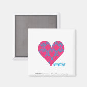 Aimant Damask Aqua-Magenta 4 (Recto/Verso)
