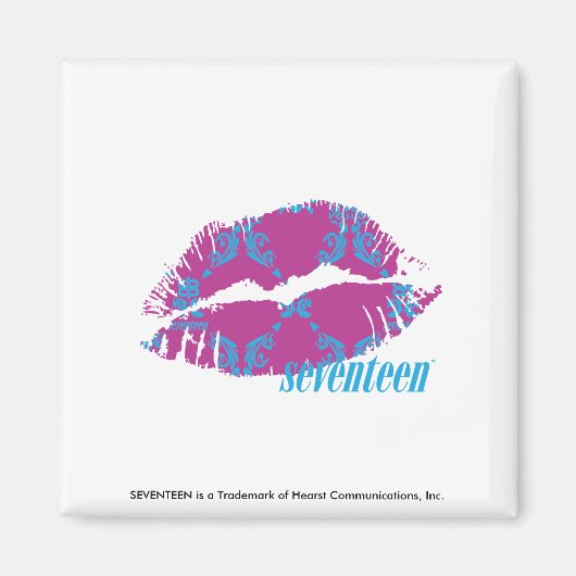 Aimant Damask Aqua-Purple (Devant)