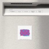 Aimant Damask Aqua-Purple 2 (In Situ (Lave-vaisselle))