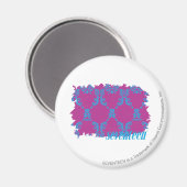 Aimant Damask Aqua-Purple 2 (Recto/Verso)