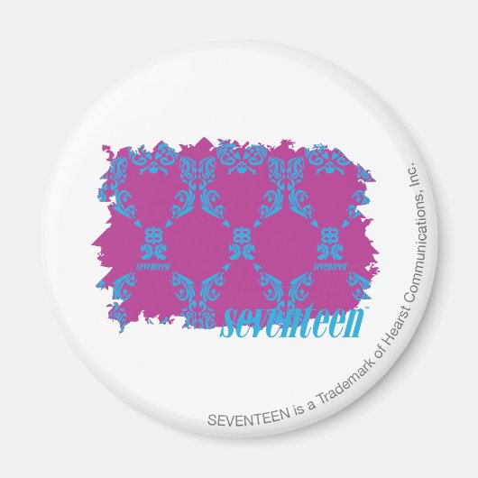 Aimant Damask Aqua-Purple 2 (Devant)