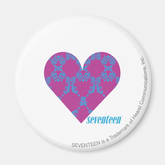 Aimant Damask Aqua-Purple 4 (Devant)