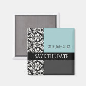 Aimant Damask Blue Enregistrer l'aimant Date (Recto/Verso)