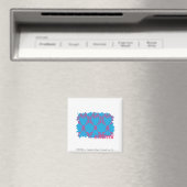 Aimant Damask Magenta-Aqua 4 (In Situ (Lave-vaisselle))