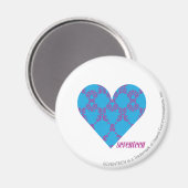 Aimant Damask Purple-Aqua 3 (Recto/Verso)