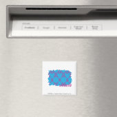 Aimant Damask Purple-Aqua 4 (In Situ (Lave-vaisselle))